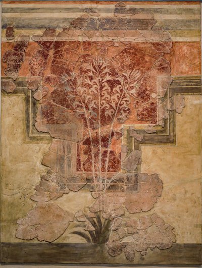 Minószi kompozíció. A "Liliom freskók" panel alkotó: Minoan