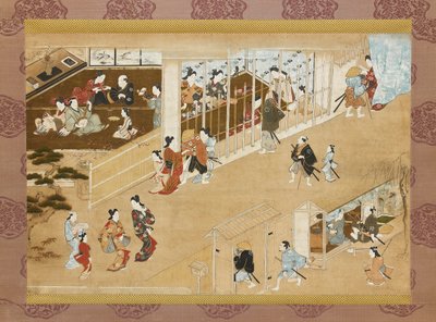 Yoshiwara szórakozóhely, c1670-c1685 alkotó: Miyagawa Chōshun