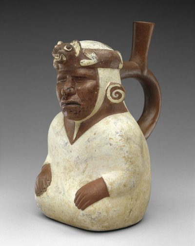 Vak Sámán Effigy Hajó alkotó: Moche Moche