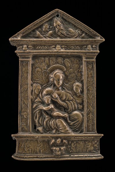 Madonna és gyermeke szentekkel, 15. század vége – 16. század eleje. alkotó: Moderno