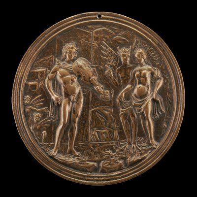 Orpheus Megváltó Eurydikét, 15. század vége – 16. század eleje. alkotó: Moderno