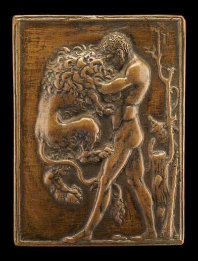 Álló Herkules a Nemeai Oroszlánnal, c. 14881489. alkotó: Moderno