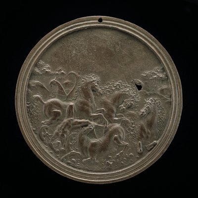 Hippolytus halála, vagy Phaeton bukása, 15. század vége - 16. század eleje. alkotó: Moderno