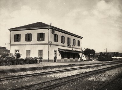 „Birodalom építése” a fasiszta korban: Asmara pályaudvara, 1936.09.05. (f/w fotó) alkotó: Modestino Baldinetti