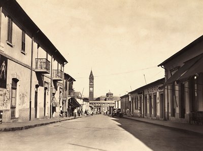 „Birodalom építése” a fasiszta korban: Asmara utca, 1936.09.05. (f/w fotó) alkotó: Modestino Baldinetti