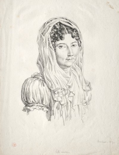 Női portré, 1819. alkotó: Moisbach