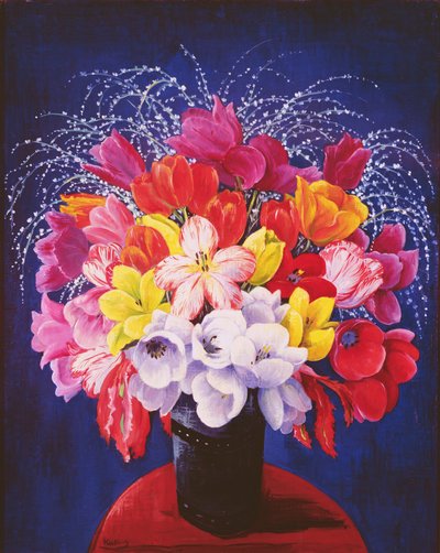 Tulipáncsokor (olaj, vászon) alkotó: Moise Kisling