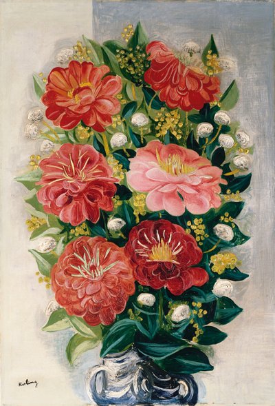 Virágok vázában (olaj, vászon) alkotó: Moise Kisling