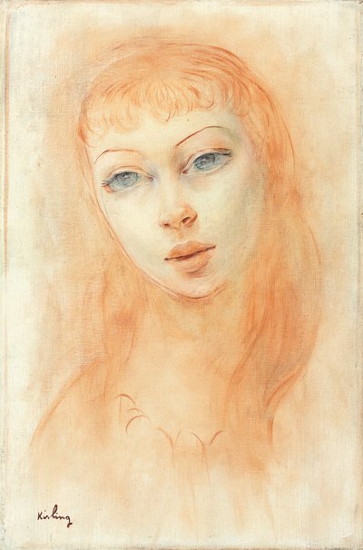 Női portré (olaj, vászon) alkotó: Moise Kisling