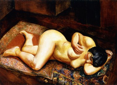 Fekvő meztelen nő alkotó: Moise Kisling