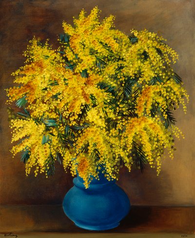 Mimózák vázája; Vase de Mimosas alkotó: Moise Kisling