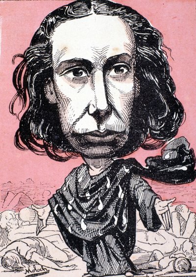 Louise Michel (1830-1905) Molochtól - a 19. századi „” Trombinoszkópban”. alkotó: Moloch