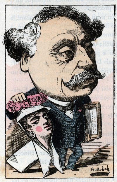Ifjabb Alexandre Dumas (1824-1895) francia író portréja. alkotó: Moloch