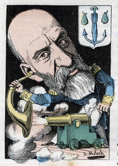 Francois Ferdinand Philippe, Joinville hercegének portréja (1818-1900) alkotó: Moloch
