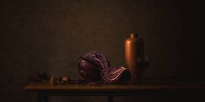 Csendélet vörös káposztával alkotó: Monique van Velzen