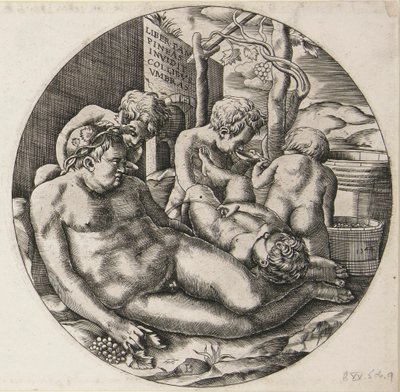 Bacchus és Putti alkotó: Monogrammist B