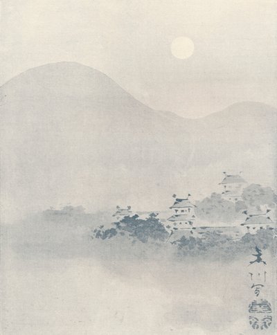 Esti köd a völgyben, c1801 alkotó: Mori Sosen