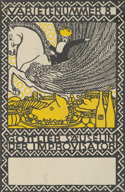 8. felvonás: Gottlieb Säuselin, a rögtönzött 8. fajta: Gottlieb Säuselin, az improvizáló..., 1907. alkotó: Moritz Jung