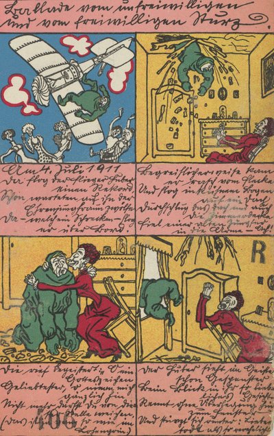 Ballada az önkéntelen és önként vállalt bukásról, 1911. alkotó: Moritz Jung