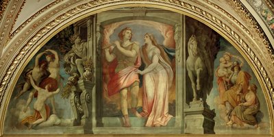 Lunette a Bécsi Állami Operaház előcsarnokában alkotó: Moritz Ludwig von Schwind