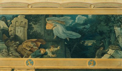 A gyönyörű Melusine: IX. Melusine anyja fájdalma alkotó: Moritz Ludwig von Schwind