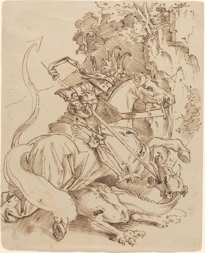 Szent György és a sárkány alkotó: Moritz Ludwig von Schwind
