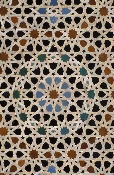 Bou Inania Madrasa, zellij csempe (kerámia) alkotó: Moroccan School