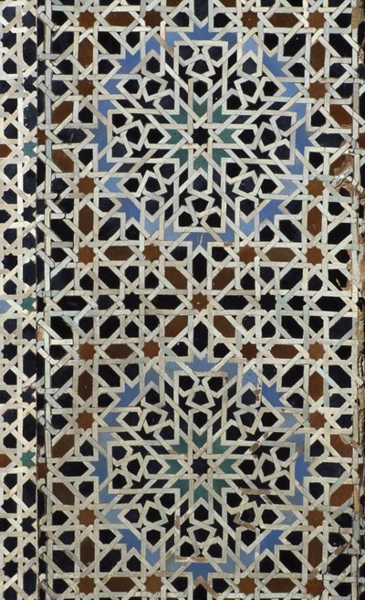 Bou Inania Madrasa, zellij csempe, c14. (kerámia) alkotó: Moroccan School