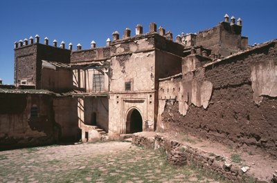 Thamiel glaoui Kasbahjának külső képe alkotó: Moroccan School