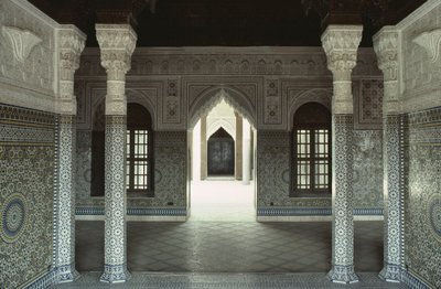 Thamiel glaoui Kasbah-jának belső képe alkotó: Moroccan School