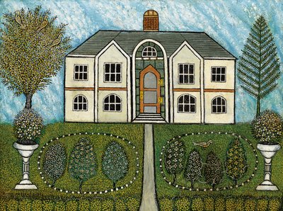 Otthon szökőkutakkal alkotó: Morris Hirshfield