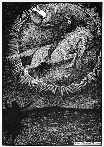 „A szürke lovon ülő ember látomása”, 1913. alkotó: Morris Meredith Williams