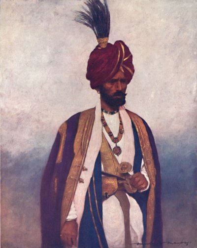 „Őfelsége Dogra Sowar katonája”, 1903 alkotó: Mortimer L Menpes