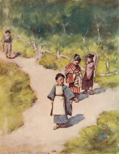 „Egy napsütéses séta”, 1887, 1901 alkotó: Mortimer L Menpes