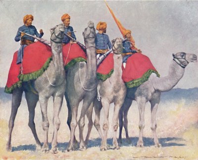 „Camelry from Alwar”, 1903 alkotó: Mortimer L Menpes