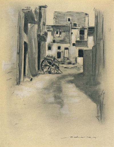 Kihalt házak, 1903 alkotó: Mortimer L Menpes
