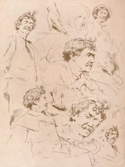 „Portrétanulmányok”, 1880, 1904 alkotó: Mortimer L Menpes