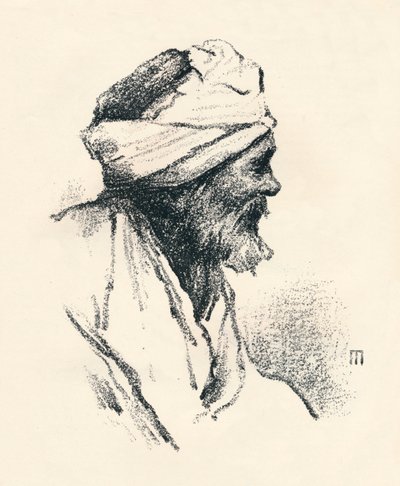 „Study of a Head”, c1893, 1894 alkotó: Mortimer L Menpes