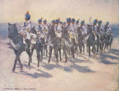 A császári kadéthadtest a Durbarban, 1903 alkotó: Mortimer L Menpes