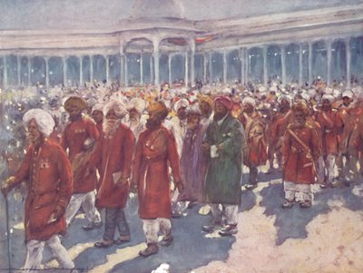 „A lázadás veteránjai a nagy napon”, 1903 alkotó: Mortimer L Menpes