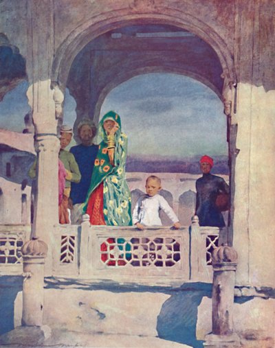 „Watching the Pageant”, 1903 alkotó: Mortimer L Menpes