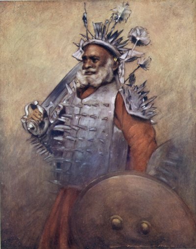 Rewa félelmetes harcosa (színes litó) alkotó: Mortimer Ludington Menpes