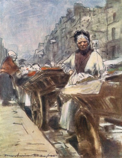 Gyümölcs eladó alkotó: Mortimer Ludington Menpes