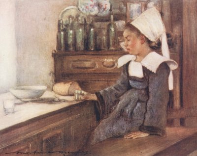 Dejeuner (színes litográfia) alkotó: Mortimer Ludington Menpes