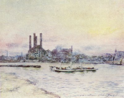 A Battersea hídról alkotó: Mortimer Ludington Menpes