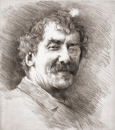 James McNeill Whistler, portré. alkotó: Mortimer Ludington Menpes