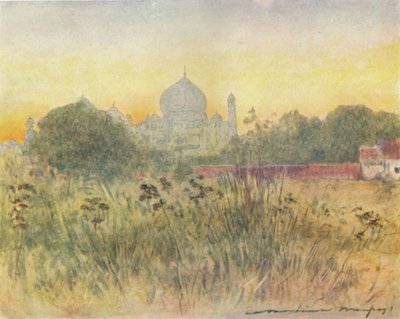 A Tádzs Mahal, Agra, 1905 alkotó: Mortimer Ludington Menpes