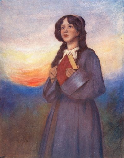 A világ gyermekei: Amerikai, Sunset (színes litográfia) alkotó: Mortimer Ludington Menpes
