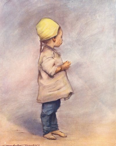 A világ gyermekei: Kínai, Egy kínai lány (színes litográfia) alkotó: Mortimer Ludington Menpes