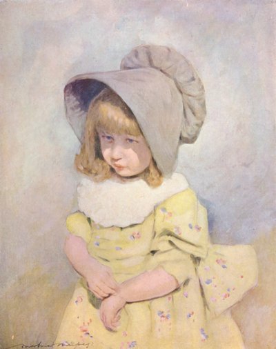 A világ gyermekei: English, Lilac Sunbonnet (színes litográfia) alkotó: Mortimer Ludington Menpes